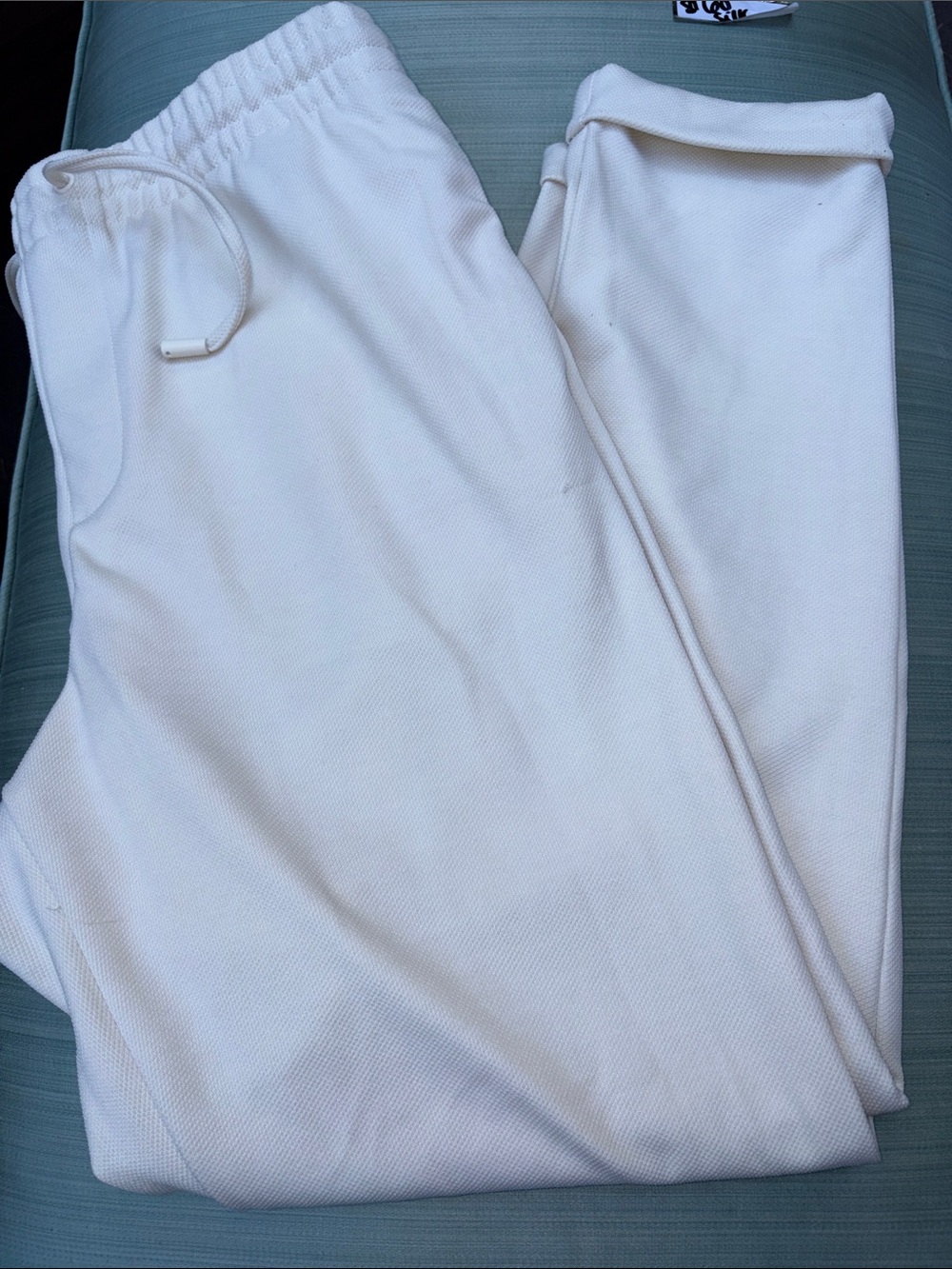 Zara Cream Knit Jogger Pants